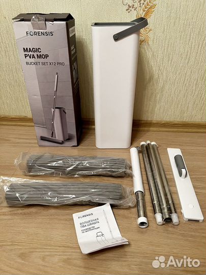 Швабра с ведром и отжимом новая