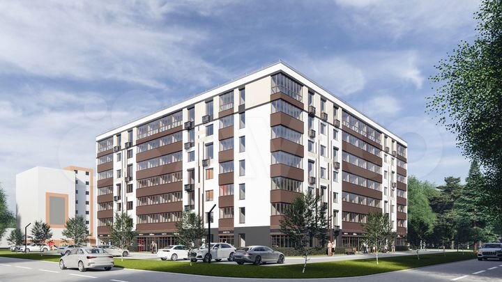 2-к. квартира, 66,9 м², 2/7 эт.