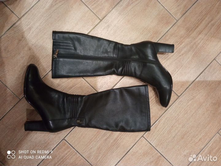 Сапоги женские демисезонные натур.кожа 36 разм