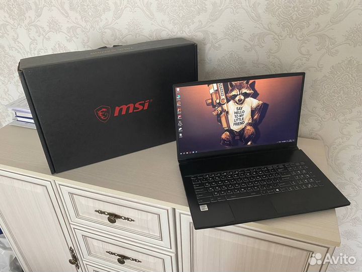 Игровой ноутбук msi gf75 rtx3060 17.3дюймов