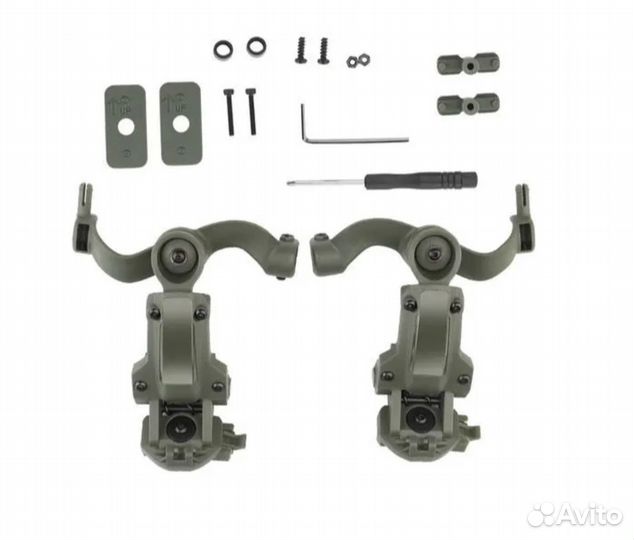 Крепление чебурашки на шлем для наушников