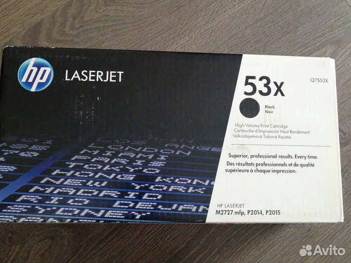 Картридж для лазерного принтера hp 53x Q7553X ориг