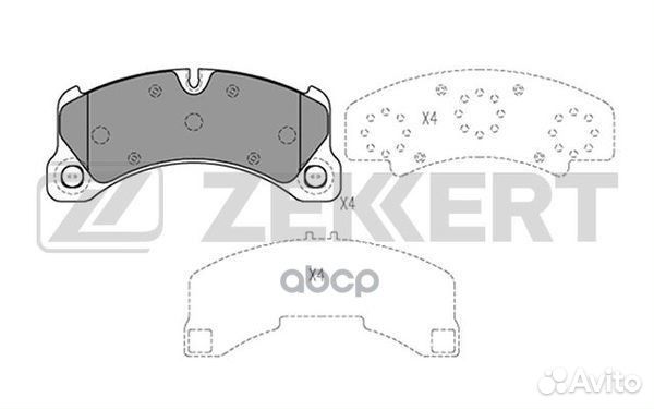 Колодки торм. диск. передн. Porsche Cayenne II 10
