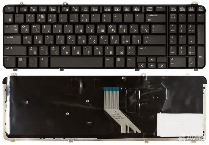 Клавиатура HP Pavilion dv6-1000 dv6-2000 черная