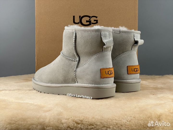 Угги женские Ugg Classic Mini II Grey-Violet