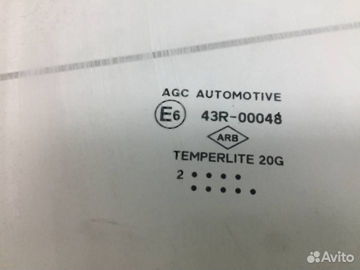 Стекло двери передней правой Renault Sandero 2009