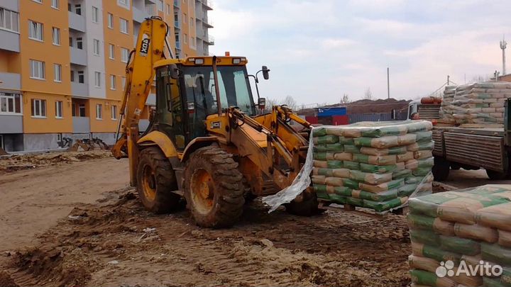 Экскаватор погрузчик, ямобур, JCB, спецтехника