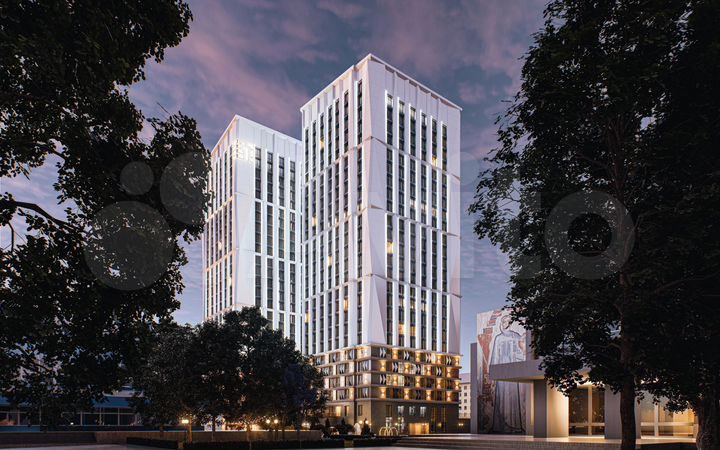 2-к. квартира, 43,6 м², 22/25 эт.