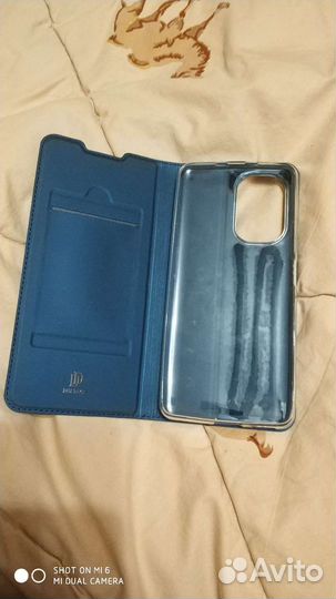 Чехол книжка для Xiaomi Mi Poco F3/Mi 11i синий