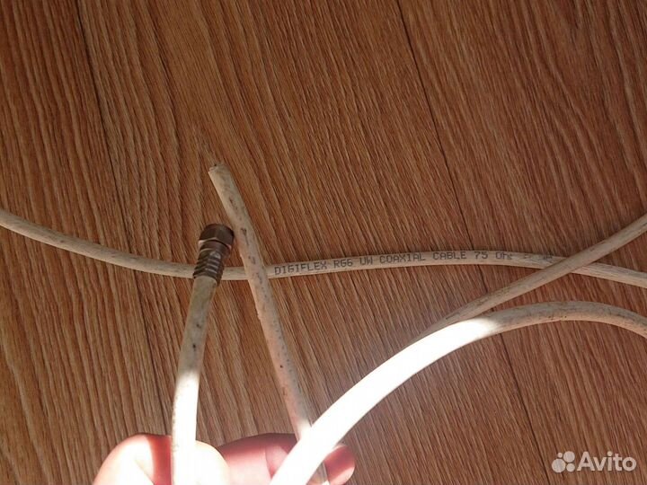 Антенный кабель для тв Белый 8 м