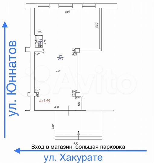 Торговая площадь, 100 м²