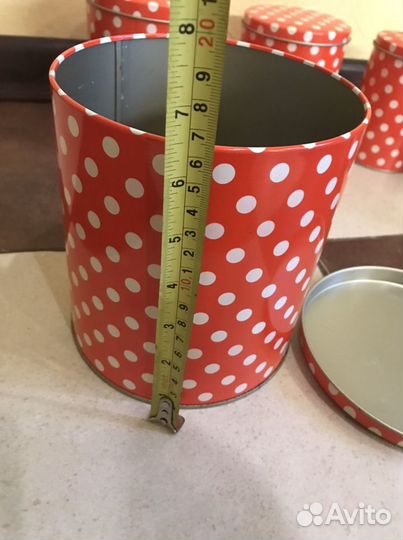 Набор для сыпучих продуктов- 6шт (жестяные)