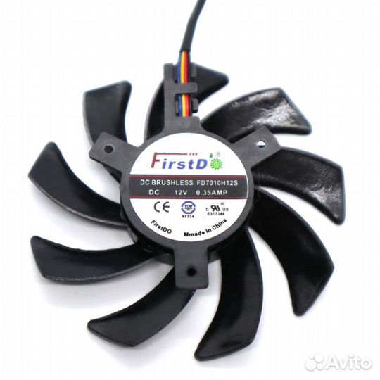 Вентиляторы для Sapphire Dual X 83 мм, кор. кабель