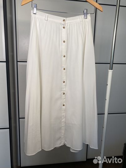 Юбка миди плиссе Stradivarius L