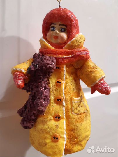 Ватные елочные игрушки новые