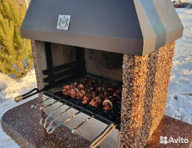 Модульная печь барбекю, печь под казан,гриль