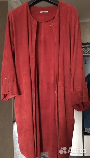 46/48 uterque замшевый кардиган