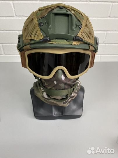 Набор: Шлем + Чехол и очки