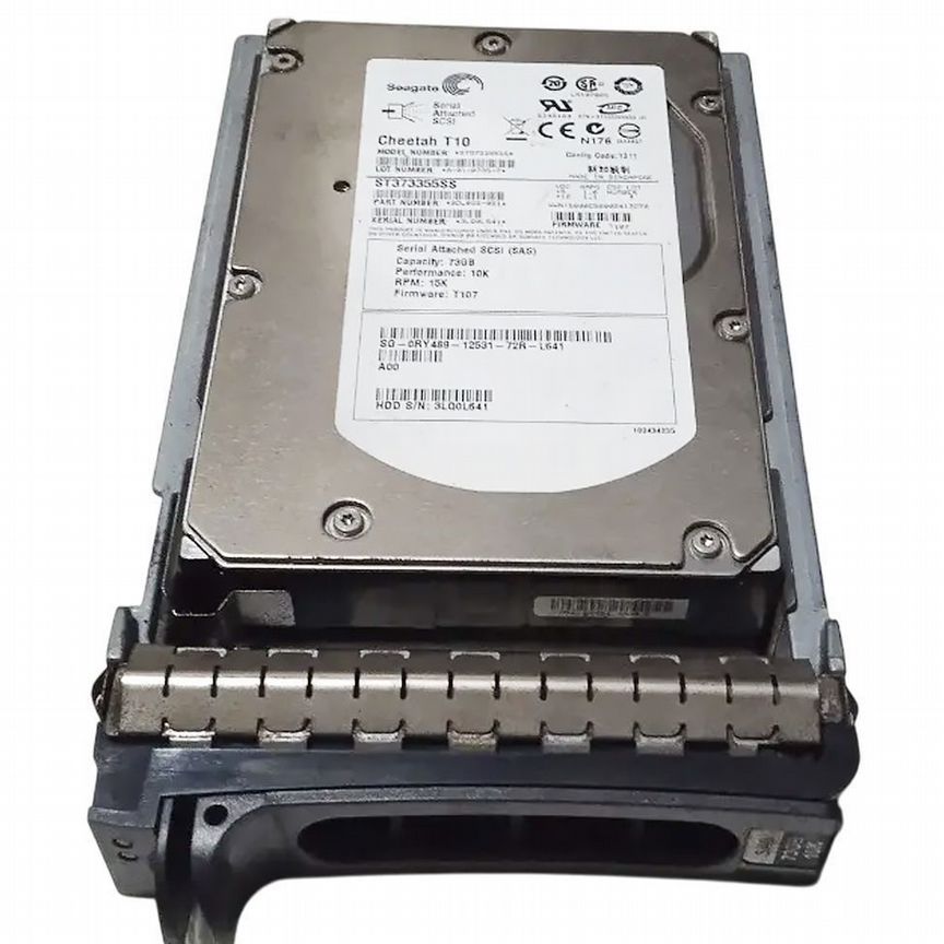 [0RY489] Жесткий Диск Dell 72gb Sas 3,5" Hdd 0ry489