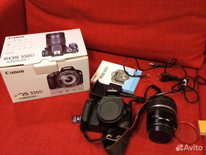 Зеркальный фотоаппарат canon 550d