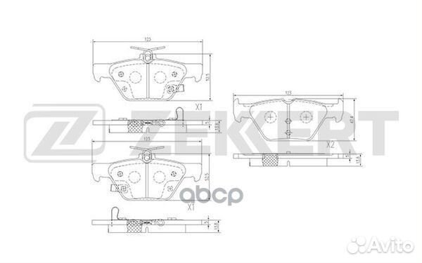 Колодки торм. диск. задн. Subaru Outback (BS) 1