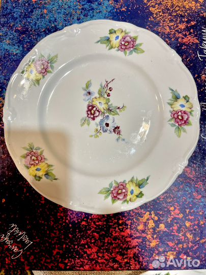 Тарелка Фарфор СССР Песочное 1954 г