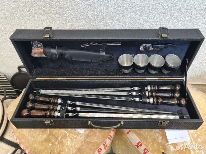 Набор шампуров в кейсе