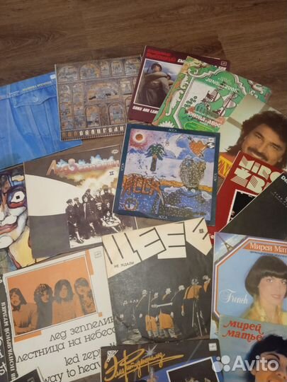 Виниловые пластинки 30 штук