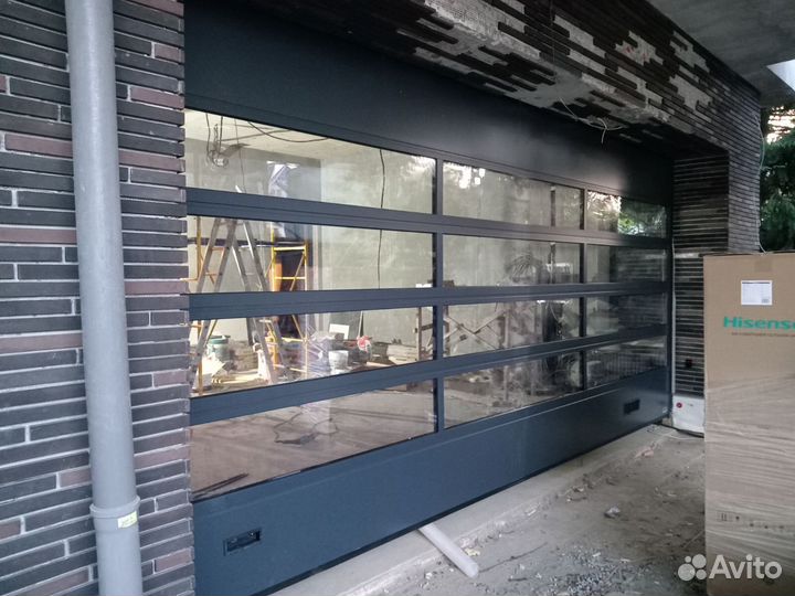 Панорамные секционные ворота