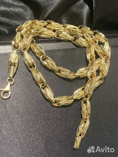 Новая золотая цепь 585 пробы вес 22.54 гр