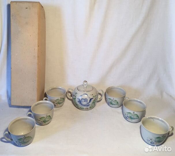 Фарфоровый (чайно-кофейный набор) СССР В коробке