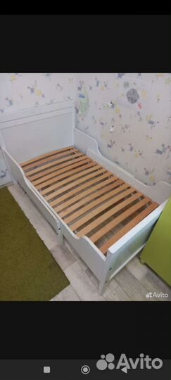 Детcкaя pаздвижная кровать ikеа Sundvik сундвик