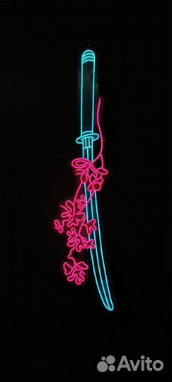 Неоновая рекламная вывеска