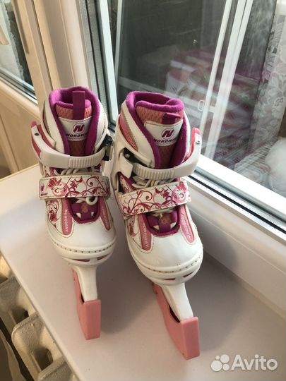 Коньки детские раздвижные nordway