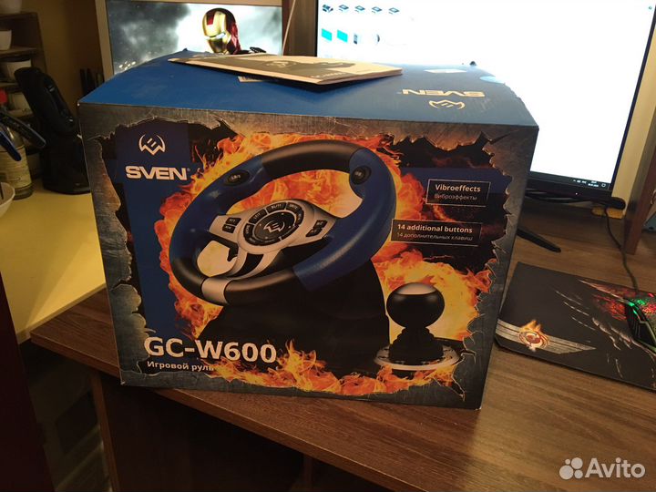 Игровой руль sven gc-w600