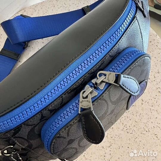 Поясная сумка coach унисекс натуральная кожа