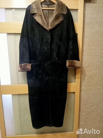 Дубленка черная 54 размер