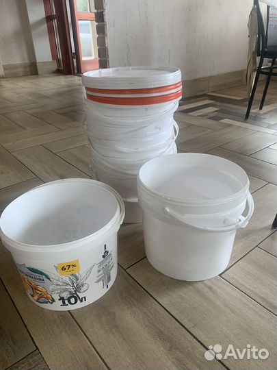 Ведра пластиковые пищевые