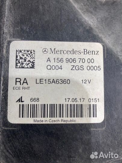 Фара светодиодная передняя правая Mercedes-Benz