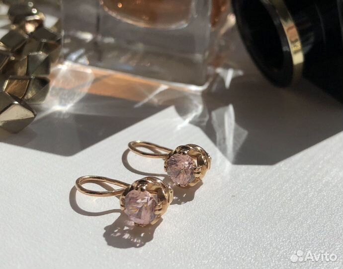 Золотые серьги 583 проба СССР