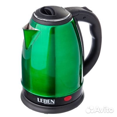 Чайник 1,8л leben диск мет. 1500Вт 291-071