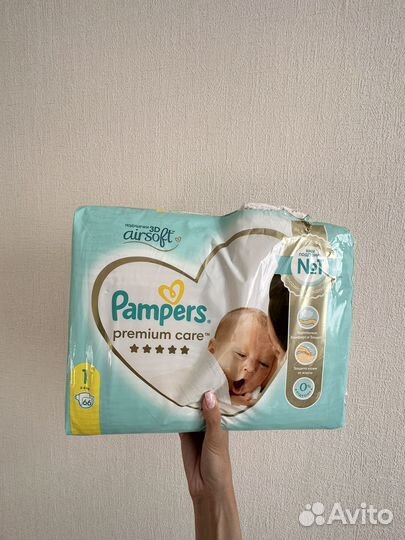 Подгузники Pampers Premium Care для новорожденных