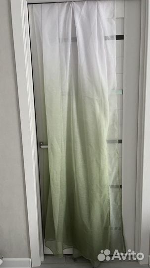 Тюль под лён амбре новый