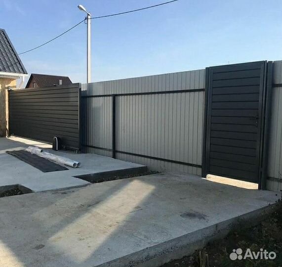 Откатные, распашные ворота под ключ