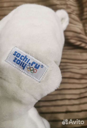 Шапочка детская белый олимпийский Мишка новая