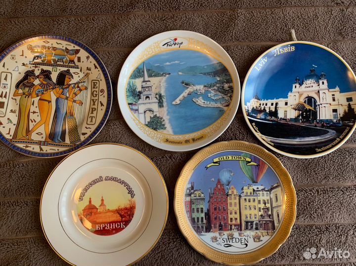 Сувенирные тарелки городов