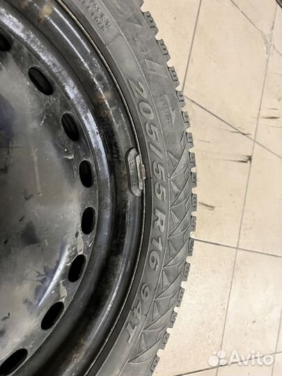 Штамповка Pirelli 205/55 r16 (зима/шипы)