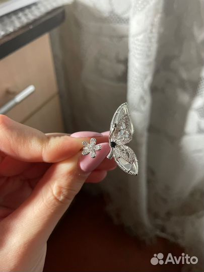 Кольцо бабочка