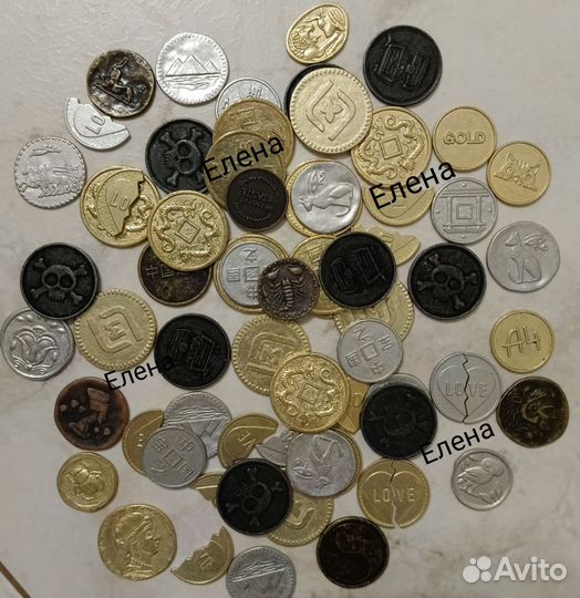 Монеты Магнит Золото магнитного моря штучно