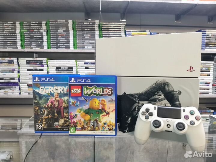 PS4 Fat 2tb The Withcher + Lego World и Far Cry 4